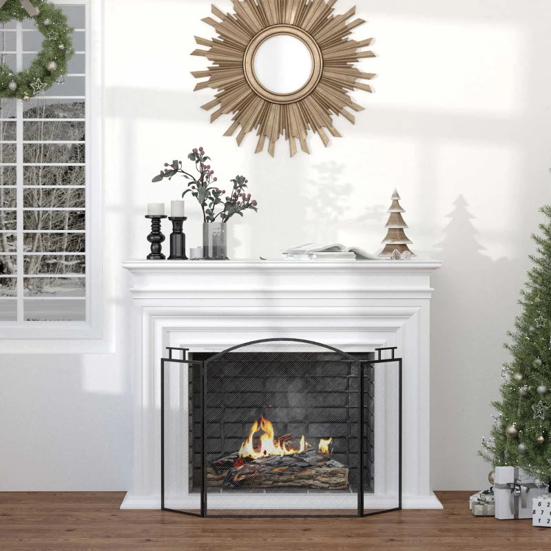 Защитен панел за камина HOMCOM 110x24x76,5см