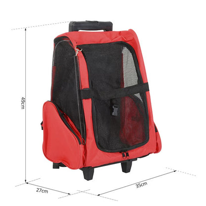 Куфар за транспорт и раница 2в1 за домашни любимци PawHut