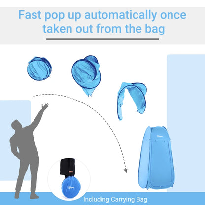 Преносима къмпинг баня/тоалетна Outaunny, преносима съблекалня