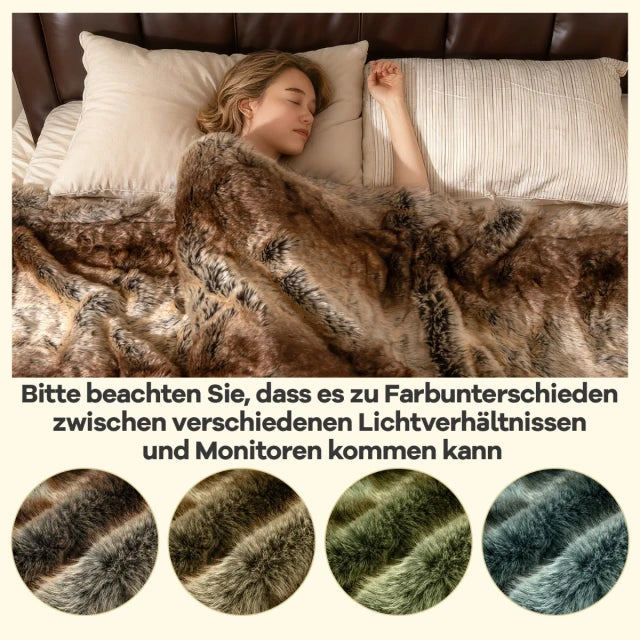 Одеяло Costway от синтетична кожа на белка 153x203см