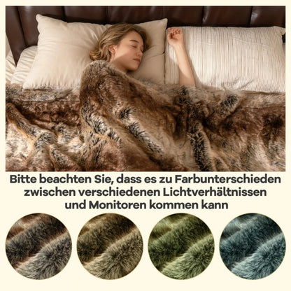 Одеяло Costway от синтетична кожа на белка 153x203см