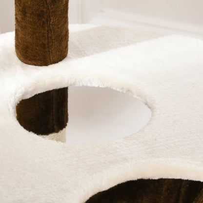 Многоетажна котешка катерушка PawHut, котешко дърво 153см