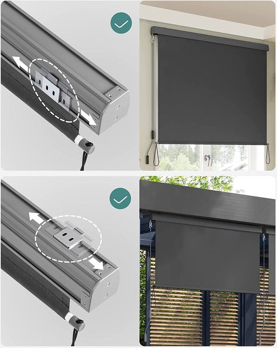 Външна ролетна вертикална щора 160х250см SONGMICS