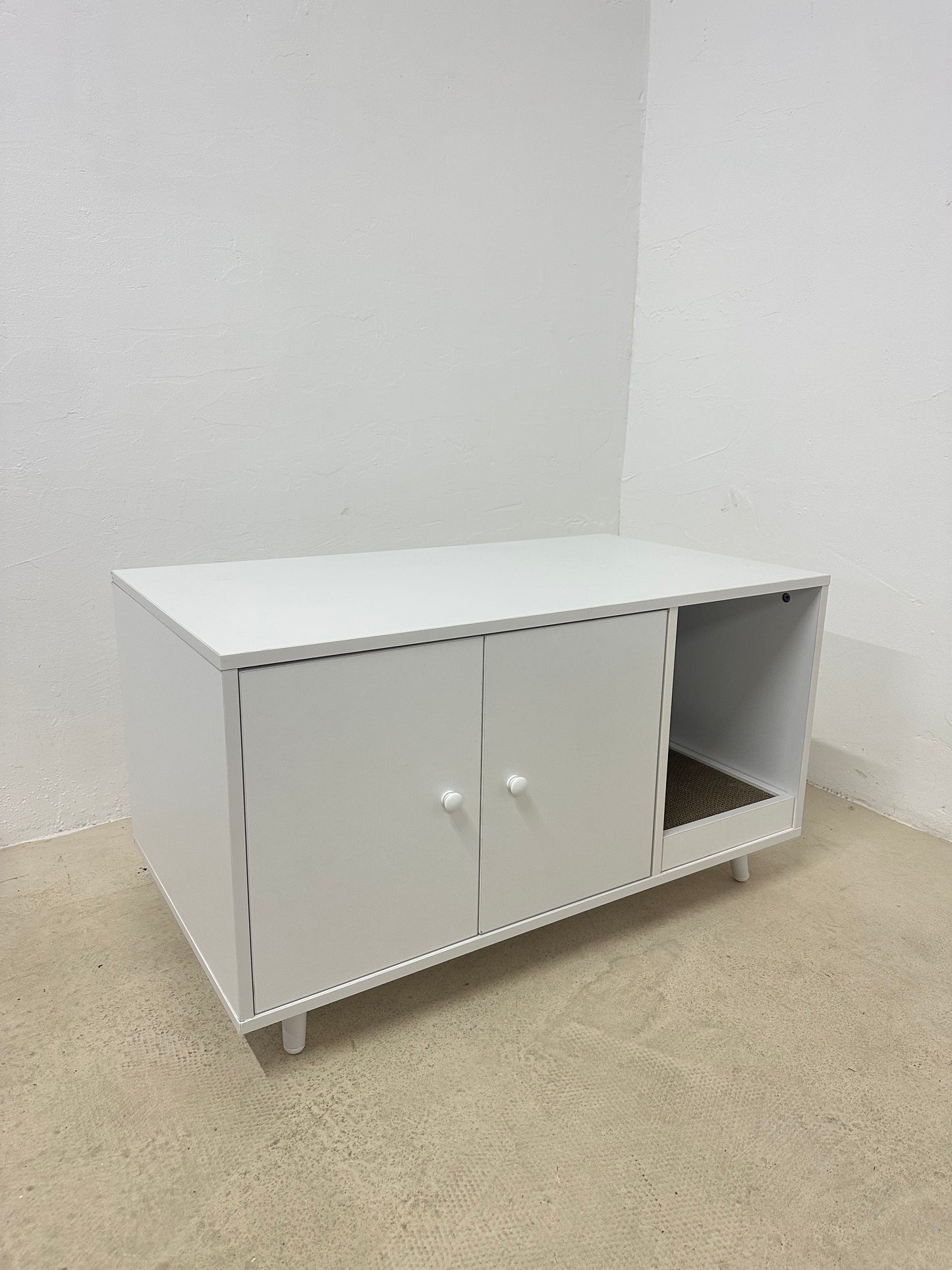 Шкаф за котешката тоалетна с драскалка COSTWAY