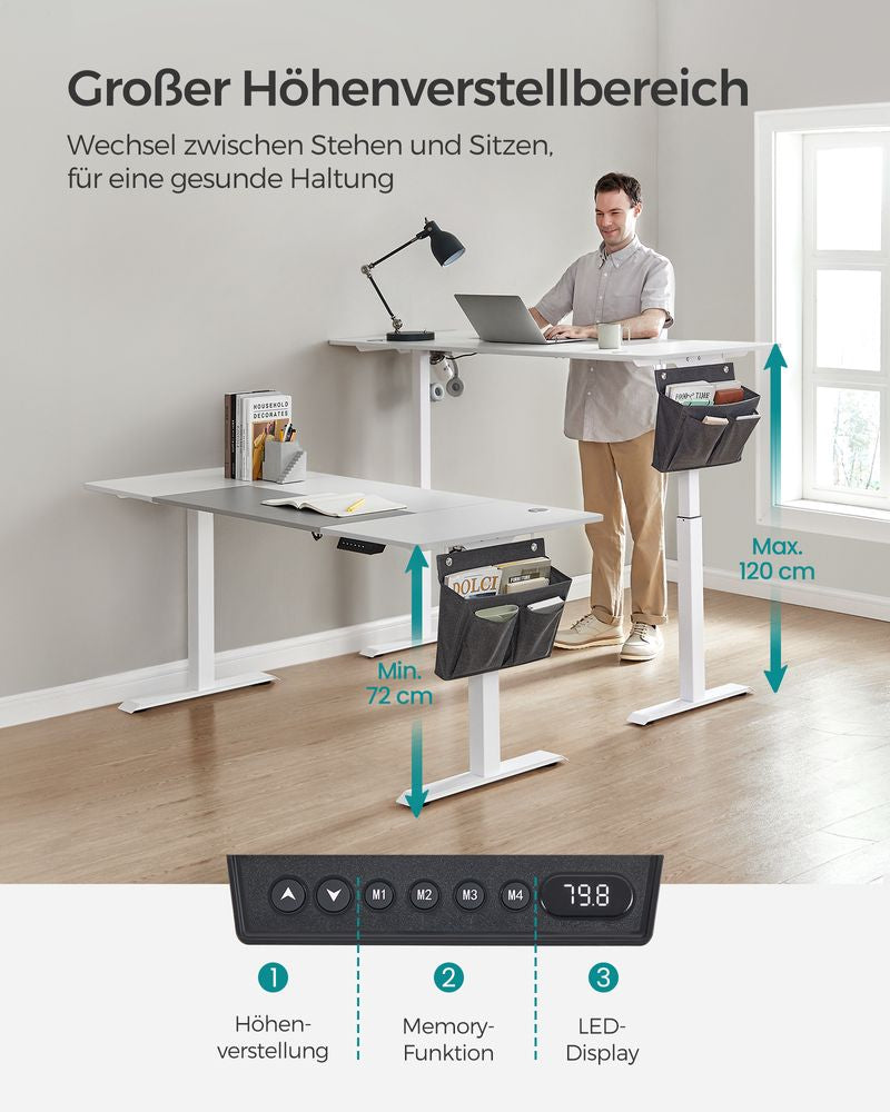 Електрическо бюро с регулируема височина SONGMICS