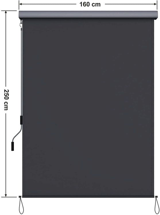 Външна ролетна вертикална щора 160х250см SONGMICS