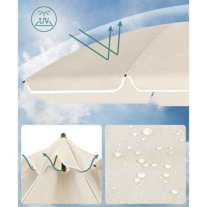 Градински чадър, Songmics, UPF 50+ UV защита
