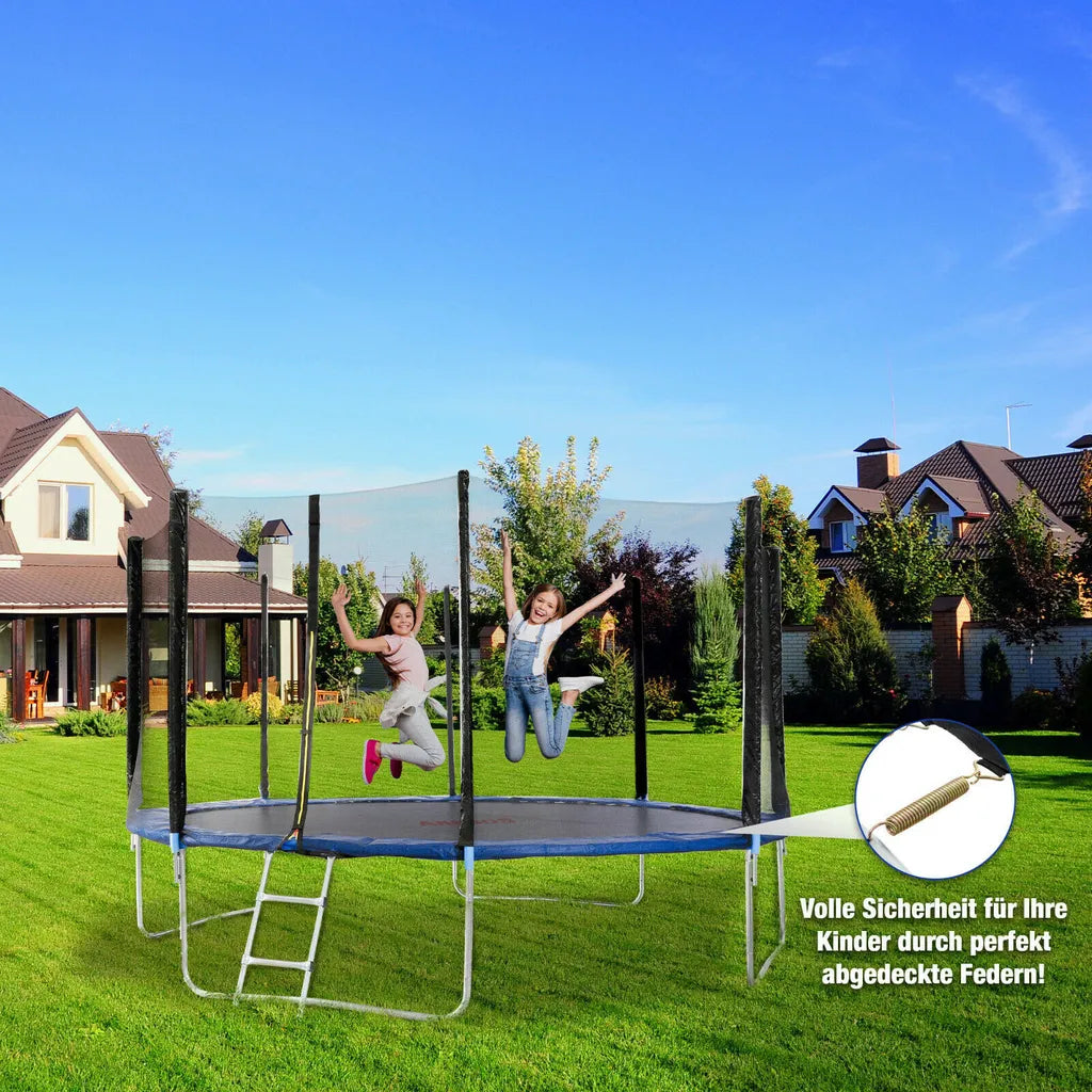 Предпазно покривало за батут 396-400см Arebos, синьо