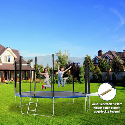 Предпазно покривало за батут 396-400см Arebos, синьо