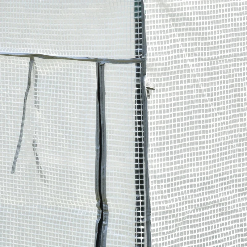 Мини оранжерия за балкон, двор с ролетна врата, PE покритие Outsunny