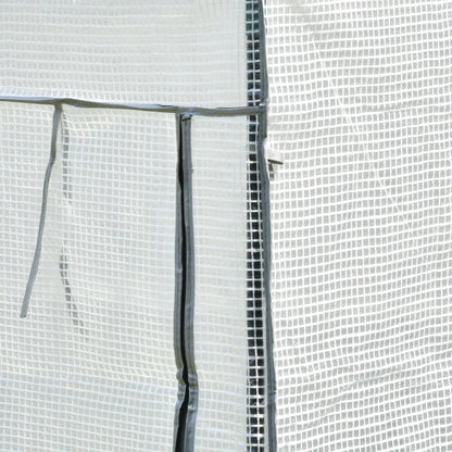 Мини оранжерия за балкон, двор с ролетна врата, PE покритие Outsunny