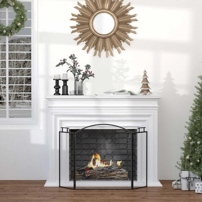 Защитен панел за камина HOMCOM 110x24x76,5см